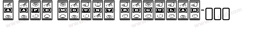 A APE MOUNT REGULAR字体转换